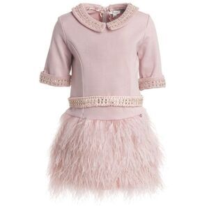 Miss Grant Couture DRESS Girls Ostrich Dress Size AUS 40, US 8-9